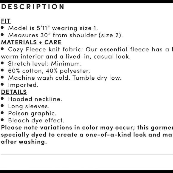 💀 NWT 2X POISON SKULL 💀& 🌹 ROSES HOODIE SWEATSHIRT - Picture 11 of 14